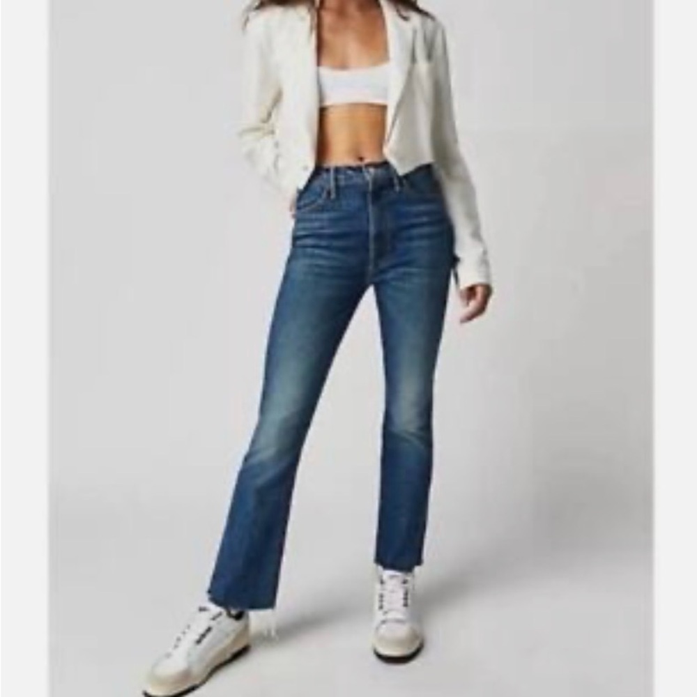 MOTHER SUPERIOR The Hustler Flood Fray, beer me size 26 raw hem EUC